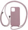 PuYu Zhe Kompatibe mit iPhone 12 Mini Hülle,Verstellbarer Handykette Hülle Silikon Seil Necklace Handyhülle mit Kordel Tasche TPU Bumper Schutzhülle-Sandpulver