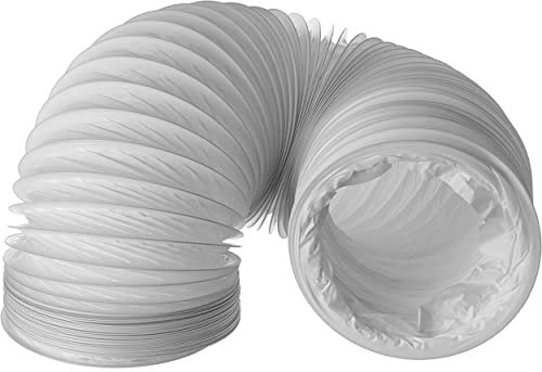 Ø 150mm / 3m PVC Flexible Ducting - Ventilation Duct Hose for Tumble Dryer, Cooker Hood, Extractor Fan, Air Conditioner