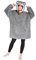 CityComfort Übergröße Kapuzenpullover Decke mit Ärmeln Blanket Hoodie Decke Oversized (Grauer Koala)