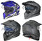 RX-967 Crosshelm Integralhelm Quad Cross Enduro Motocross Offroad Helm Pinlock, Farbe:Pinlock Visier mit Pins, Größe:alle Größen
