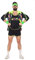 WILBERS & WILBERS 80er 90er Jahre Aerobic Trainingsanzug Retro Fitness Kost?m Neon Jogginganzug L