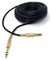 DRUT 15m 6.35mm Male to 6.35mm Male Stereo Audio Cable, 1/4 TRS Connectors For Professional Music Instruments & Home Audio 50ft Black Gold Connectors