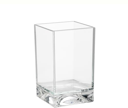 LAUFEN KARTELL Boxy Becher, B/T/H: 70/70/120mm, H3823300840001, Farbe: Kristallklar