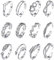 IUDWCG - 12 Pcs Edelstahl-Legierung Knöchel Ring Damen hypoallergen einstellbar Ring offenen Zehen Schwanz Blume Ring Finger Set Schmuck Fuß Ring