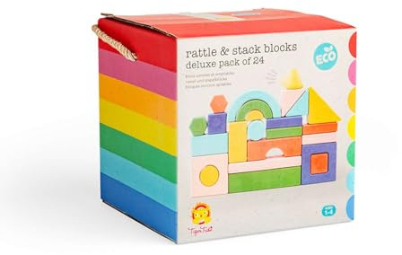 Tiger Tribe Bio-Bausteine Deluxe Bauset - nachhaltiges Spielzeug