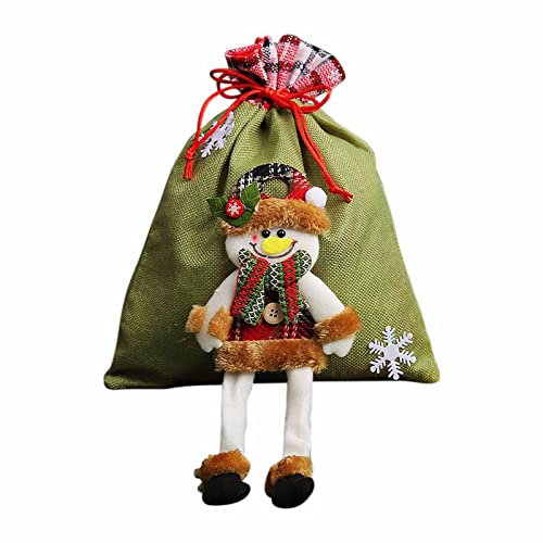 Kobilee Geschenkbeutel Klein Personalisiert Festlich Weihnachtsdeko Nikolausstiefel Lustige zum Befüllen & Aufhängen Nikolausstrumpf Weihnachtsstrumpf Adventskalender Christmas Kamin Weihnachtssocken