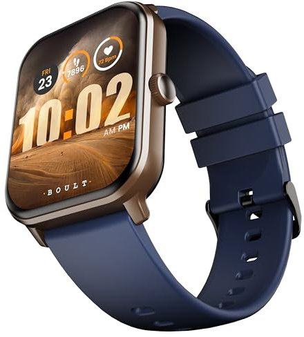 GOBOULT Drift+ - Reloj inteligente con pantalla HD de 1.85 pulgadas, llamadas Bluetooth, IP68, brillo de 500 nits, más de 150 caras de reloj, asistente de voz IA, monitoreo SpO2, reloj inteligente de