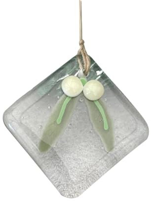 SVRITE 1 Stück Glas-Weihnachtsbaumschmuck-Anhänger, Metallsol, Transparent, Vogelform-Anhänger, Weihnachtsdekoration, Neujahr, Glas-Weihnachtsbaumschmuck-Anhänger C