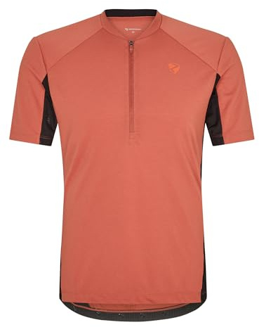 Ziener Herren NADEX Fahrradtrikot/Radtrikot - Mountainbike|Rennrad - atmungsaktiv,schnelltrocknend,elastisch,Kurzarm, Chestnut, 50
