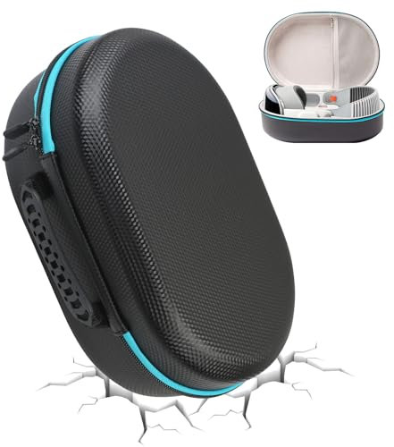 Gemsaya Tragetasche für Apple Vision Pro, Harte Schutzhülle Case für Vision Pro Zubehör, Anti-Drop Hülle mit Mesh-Tasche, Eva Reißverschluss Hartschalenkoffer, Wasserdicht Stoßfest Reisen Handtasche