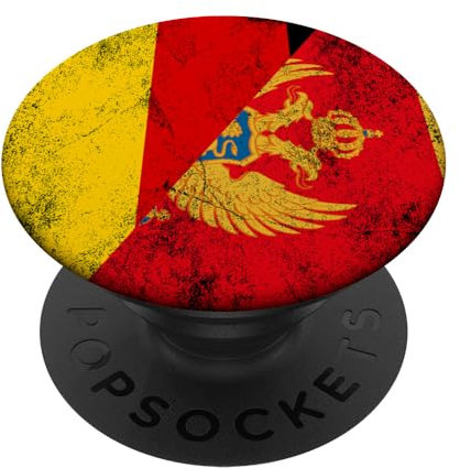 Deutschland & Montenegro Flaggen - Deutsch Montenegro PopSockets Klebender PopGrip