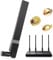 Maswell 5G 4G LTE Antenna SMA-Male Indoor, 600-6000MHz 2dBi Not for Speed Competition (With TS9 & RP-SMA)