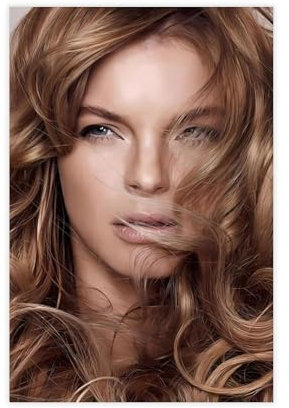 doegka Yvonne Catterfeld Poster auf Leinwand, Wandkunst, Dekordruck, Bild Gemälde für Wohnzimmer, Schlafzimmer, Dekoration, 20 x 30 cm