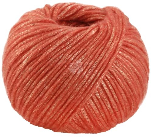 LANA GROSSA Lucida | Metallisch glänzende Netzgarnstruktur aus Viskose gefüllt mit Merinofasern | Aus 58% Schurwolle (Merino) & 42% Viskose | 50g Wolle zum Stricken & Häkeln | 100m Garn FB11
