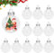 Idota 12 Stück 8cm Weihnachtskugeln Kunststoff Transparente Weihnachtsbaumkugeln zum befüllen Christbaumschmuck Wiederverwendbar DIY Befüllbare Plastik Kugeln für Weihnachtsschmuck