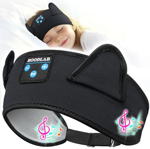 Boodlab Kids Headphones Headband Toddler, Baby Headphones for iPad, Bluetooth & Wired 3.5 MM Jack, Travel Essentials for Boys & Girls