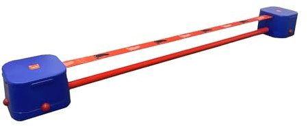 Slackline für Kinder, zur Entwicklung von Gleichgewicht und Koordination, Blau und Rot