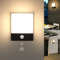 Lightsjoy Applique da Parete LED Esterni, 18WLampada da Esterno con Sensore di Movimento, Impermeabile IP65 Luci da Esterno illuminazione per Balcone Giardino Veranda Via Garage, Nero-Bianco Caldo