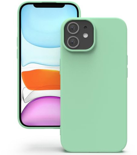 YATWIN für iPhone 11 Hülle, Premium Silikon Handyhülle mit Kameraschutz, Seidig-Weicher Berühren Ultra Dünne Stoßfeste Kratzfeste Schutzhülle, Hellcyan