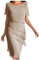 Robe Vintage Cocktail Bleu Ciel Chic Classe Femme Rose Tenue Guinguette Blanche Soirée Été Longue De Mariage Et Elegant Invité Robes Cérémonie pour Ronde Bapteme Soiree Ete