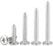 Qrity 20 Piezas M6 x 55 mm Tornillos Autorroscante de 304 Acero Inoxidable, Tornillos Phillips de Cabeza Plana para Madera y Mueble