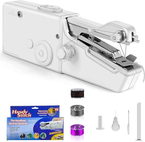 Handnähmaschine, Mini-Nähmaschine, geeignet für Anfänger und Profis zu Hause, im Schlafsaal oder beim Rausch