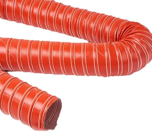 ZIUSFAC Lufteinlassschlauch Flexibel Entlüftungsschlauch Silikon Luftkanalschlauch 50mm 55mm 60mm 70mm Abluftschlauch Länge 2m 4m Silikonschlauch Klimaanlage Flexschlauch(1m/3.2ft,305mm-12in)
