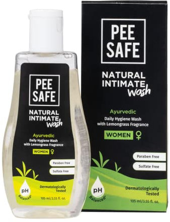 PEESAFE Natural Intimate Wash for Women | Intimate Wash Women | Feminine Wash | pH Balanced Wash | Daily Hygiene Wash | Tea Tree Essential Oil & Ayurvedic Extracts | 100% Alcohol Free
