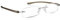 Read Optics Lesebrille +1,5, randlose Lesebrille, hochwertige Brille in Grau und Silber, praktische Lesebrille für jeden Tag