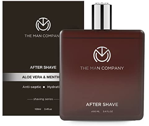 The Man Company After Shave Spray für Herren mit Aloevera und Menthol | Beruhigt, beruhigt, frische Haut | Post-Shave-Sprühlotion – 100 ml