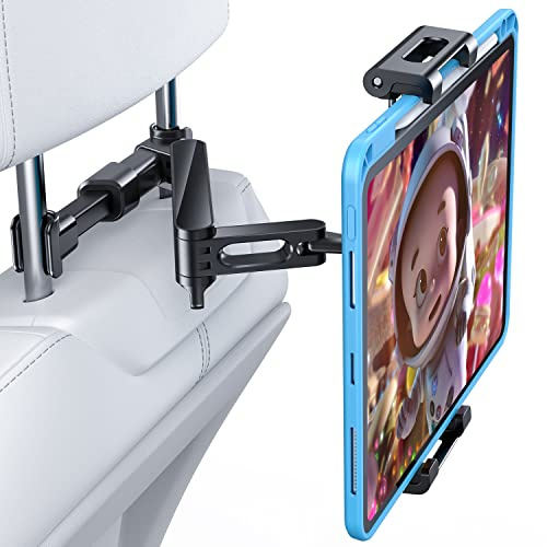 AHK Auto-Kopfstützenhalterung, für iPad Pro/Air/Mini, Tablets, Nintendo Switch, iPhone, Samsung Galaxy/Note, Smartphones, kompatibel mit 4,5 Zoll bis 10 Zoll Gerät, 360° Drehung
