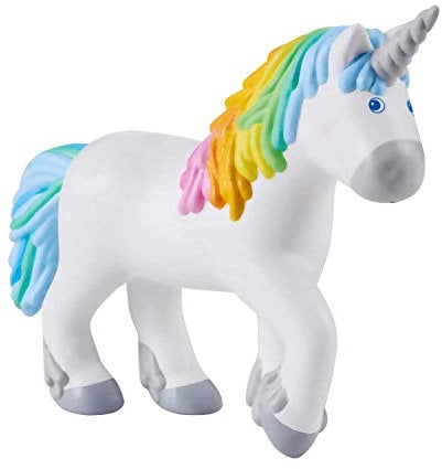 HABA 305595 - Little Friends – Einhorn Ruby Rainbow, Spielfigur ab 3 Jahren, bunt