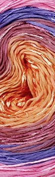 NEU Frühjahr/Sommer 2021!!! 150g Lang Yarns Bloom - Farbe 55 - Farben vermischen sich harmonisch in ihren Tonalitäten und wecken Assoziationen mit Blumen und Naturstimmungen.