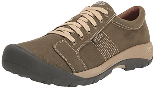 KEEN Men's Austin Canvas Shoe, Military Olive/Safari, 8.5 UK