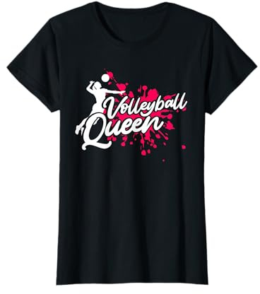 Volleyballerin Sport Beach Hallen Volleyball Queen T-Shirt