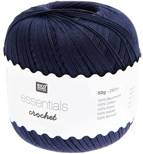 Rico Essentials Häkelarbeiten, Größe 37, Mitternachtsblau