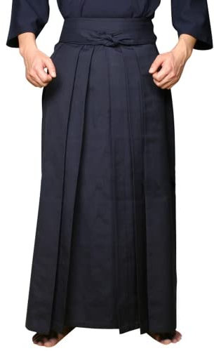 Japan Kendo Aikido Hapkido Martial Arts Clothing Sportswear Hakama for Mens Women Traditional Clothing, Dark Blue, XS-160cm