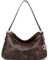 BOSTANTEN Damen Schultertasche, PU Leder Tasche Damen, Hobo Handtasche Mittelgroße für Frauen Henkeltasche - Kaffee