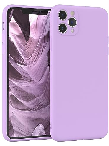EAZY CASE - Silikonhülle für iPhone 11 Pro Max Hülle Silikon Case Lila weich stoßfeste Handyhülle iPhone 11 Pro Max Schutzhülle mit Kameraschutz Dünn Premium Schutz Cover TPU Phone Bumper in Violett