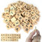 Nutabevr 130 Stücke A-Z Holz Alphabet Fliesen Spiel, Puzzle mit Handwerk Buchstaben, Holz zum Spielen für Kinder, DIY, Kindererziehung
