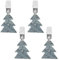 Housoutil Tischdeckenbeschwerer, 4 Stück Weihnachtsbaum Tischdeckenbeschwerer, Harz Tischtuch Gewichte Clips Set, Tischdeckenbeschwerer Für Draußen