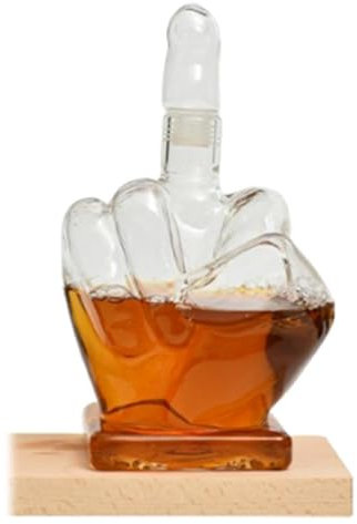 Ensemble de carafes à whisky et à vin pour homme avec bouchon hermétique – Cadeau amusant pour homme – 1000 ml