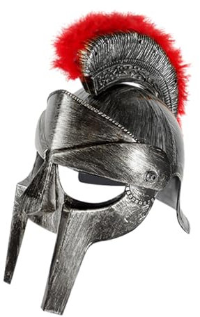 Karnevalskostüme Römischer Helm Antike Cosplay Mittelalter Hut Punk Helm Antike Europäische Soldaten Rollenspiel Helm Gladiatoren Helm Erwachsene Gladiatoren Helm Kunststoff Gladiatoren Helm
