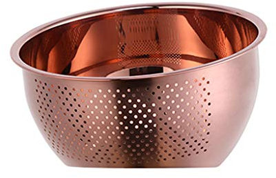 Cesta de drenaje de acero inoxidable para cocina, verduras, frutas, colador, malla fina, grande