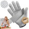 Migliore Wear 2 PAAR Schnittschutzhandschuhe mit NOPPEN - EN 388 Level 5 Schnittschutz Handschuhe für Kinder & Erwachsenen, Kreuzfaser-PE-Material Schnittfeste Handschuhe