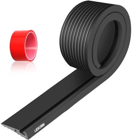 LIEKUMM 1,5 cm Höhe PVC Türschwellenrampe, 800 kg Tragkraft Türschwellenrampe Saugroboter, Rollstuhlrampe für Innen- und Außenbereich, Schwellenrampe für Elektro-Rollstuhl, Schwarz