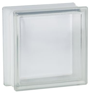 Fuchs Design Glasbausteine, 19x19x8 cm - 6 Stück, Transparent, Quadratisch