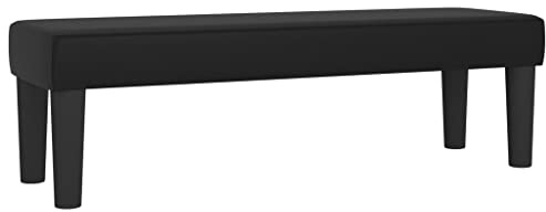 vidaXL Sitzbank Schwarz 100x30x30 cm Kunstleder
