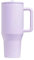 ThreeRs Hydro Vacuum Insulated Stainless Steel Travel Mug, Tumbler with Handle Straw, 1.13L, with Handle, Flip Straw, Leak-Proof Lid, Rubber Base, Keeps Drinks Hot or Cold for 24 Hours (Lilac)