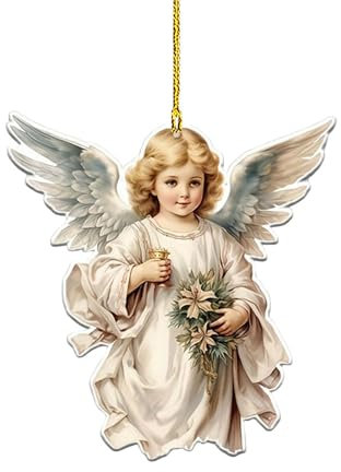 Weihnachtsbaum-Deko Ausgefallener Christbaumschmuck Baumhaken Als Deko-Anhänger Deko Weihnachtenanhänger Weihnachtsdekorationen Mit Elastischer Kordel 2D Acryl Anhänger